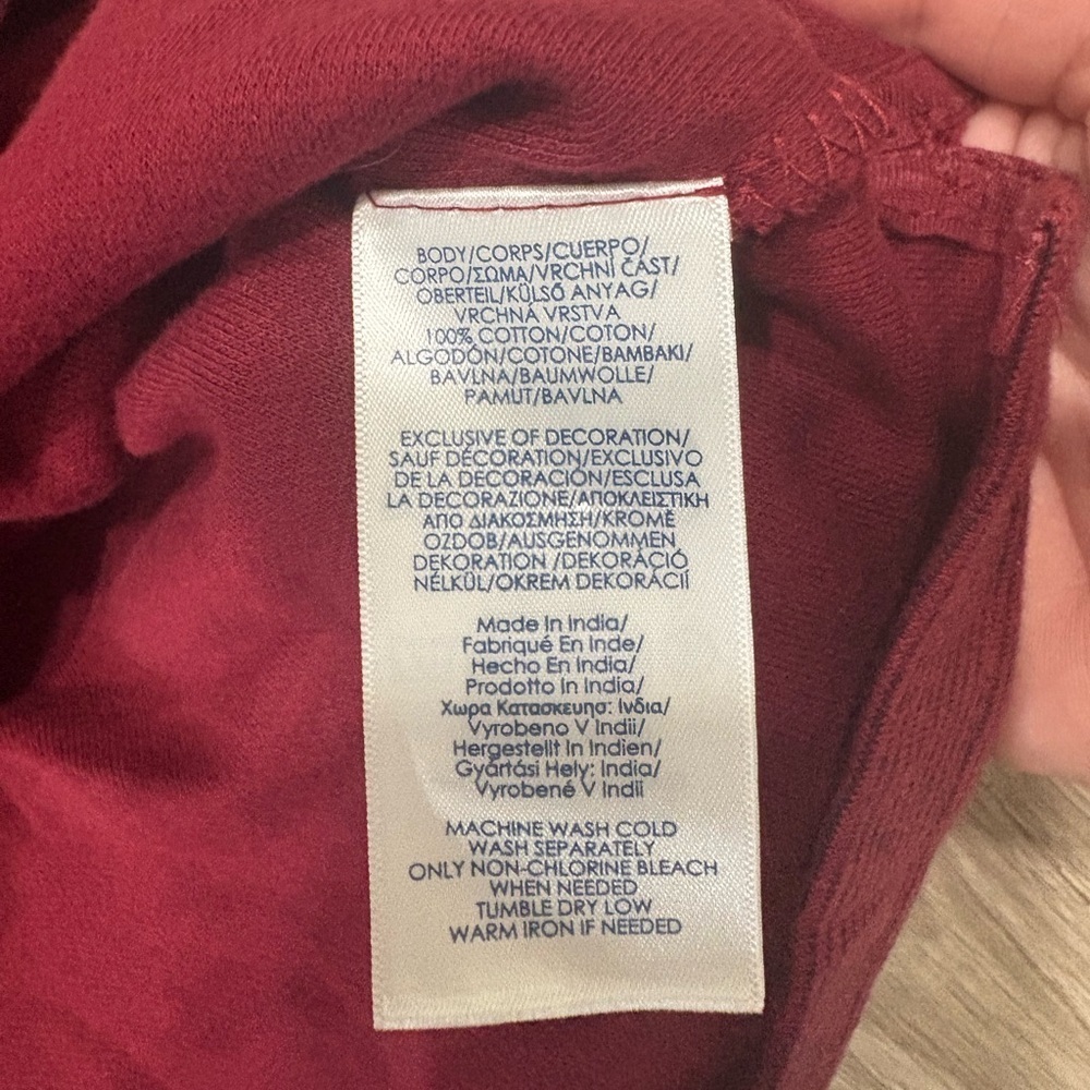 Chaps Men's Burgundy Zip-Up Sweater - Picture 4 of 5